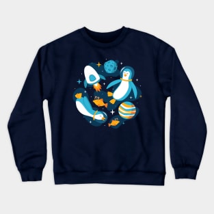 Interstellar Penguins Crewneck Sweatshirt